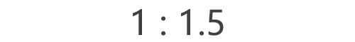 黄金比率のレシピは 1:1.5